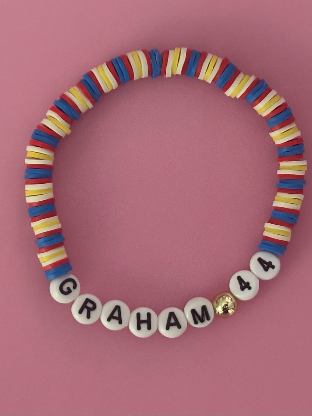 Off Campus Graham Bracelet Handmade